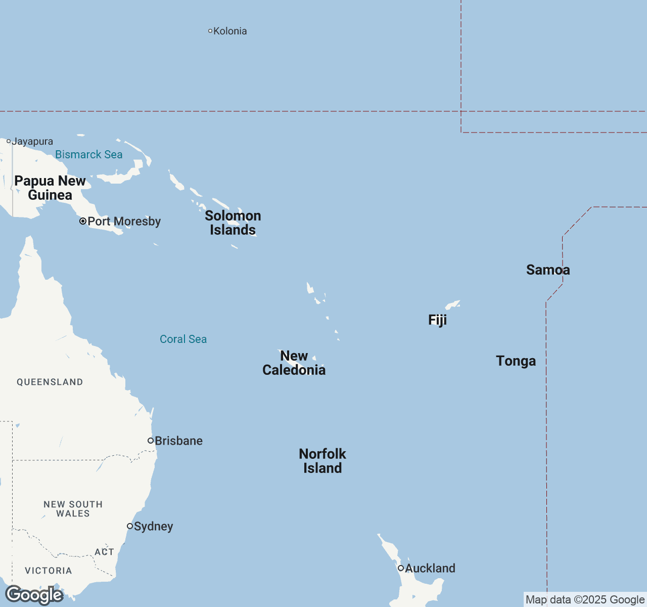 Map of Vanuatu